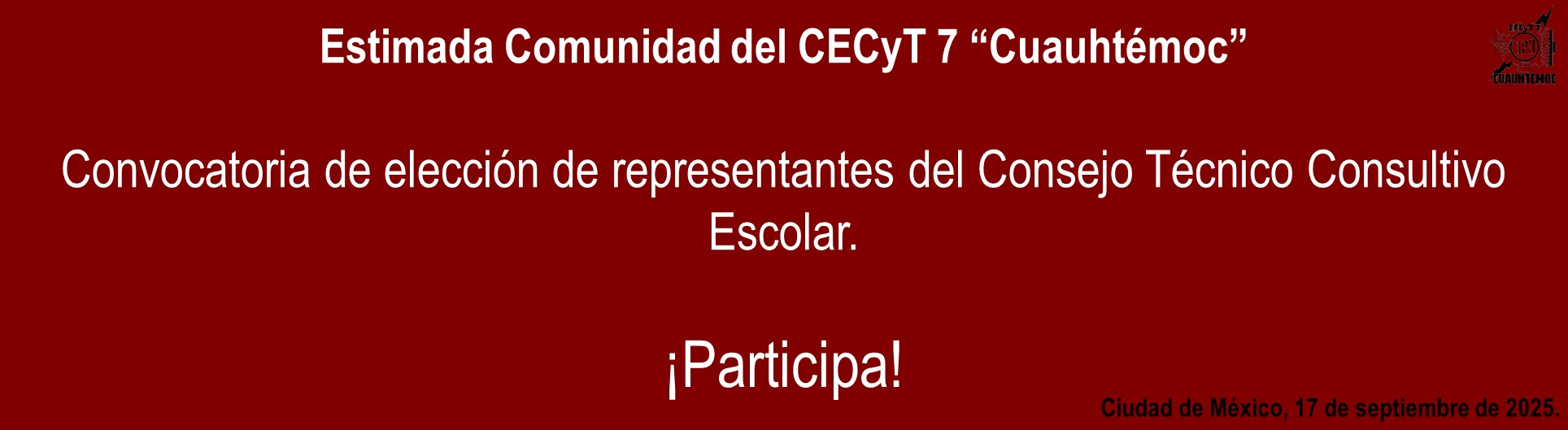 Convocatoria: Consejo Técnico 
