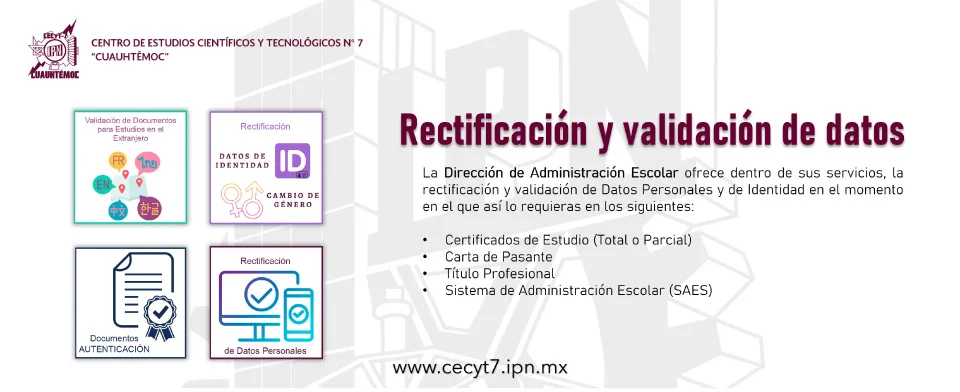 Rectificación y validación de datos