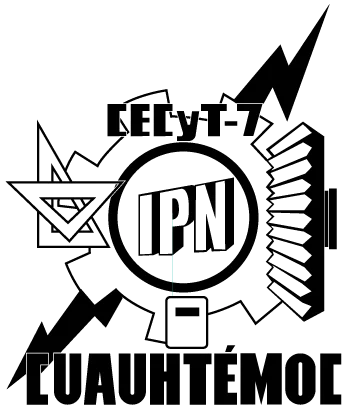 Escudo CECyT 7 - Negro